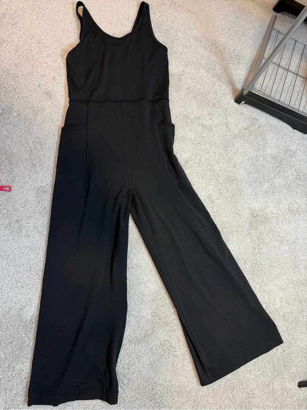 Athleta GIRL stash your treasures jumpsuit- Black